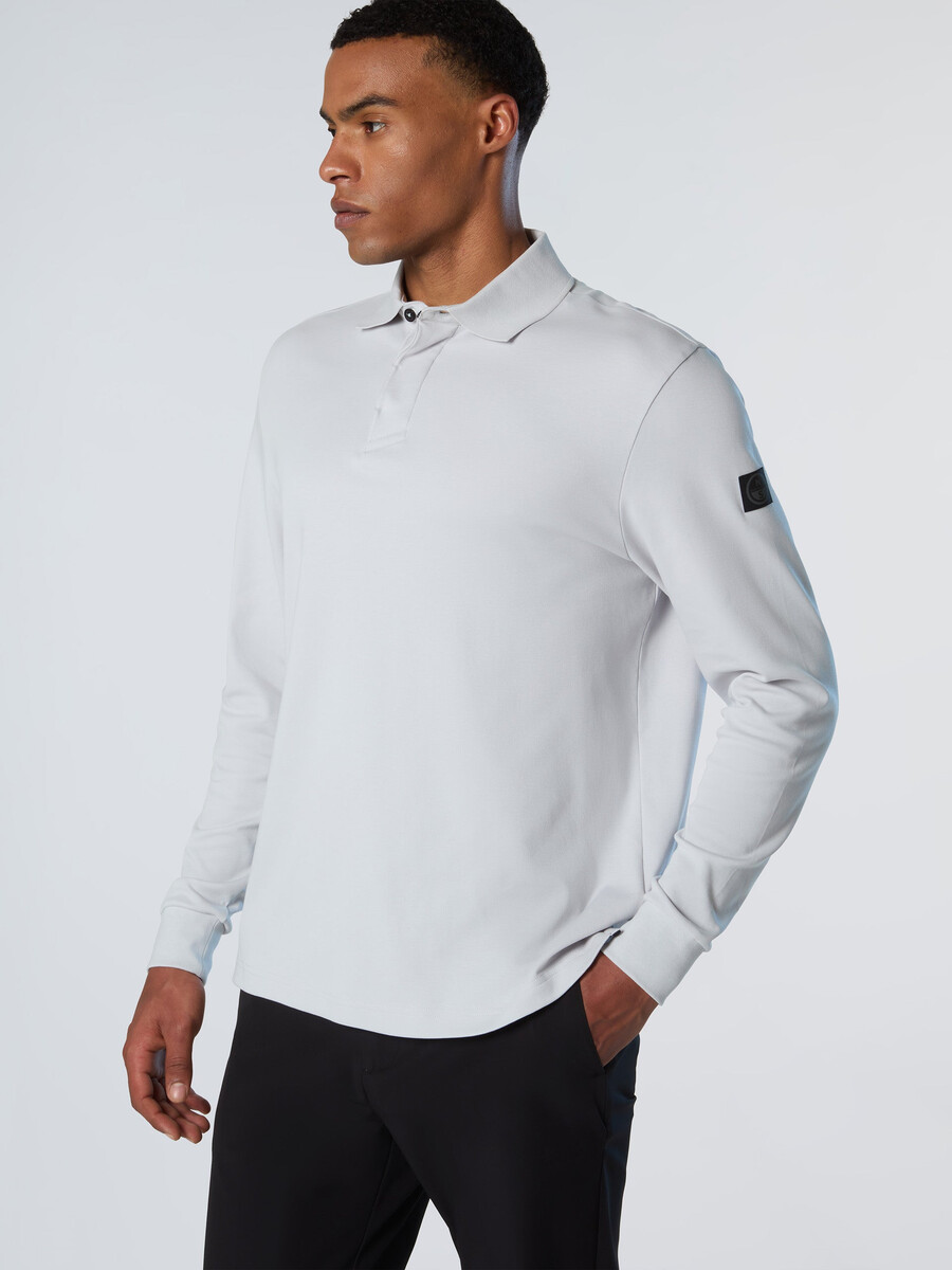 polo majica z dolgimi rokavi interlock