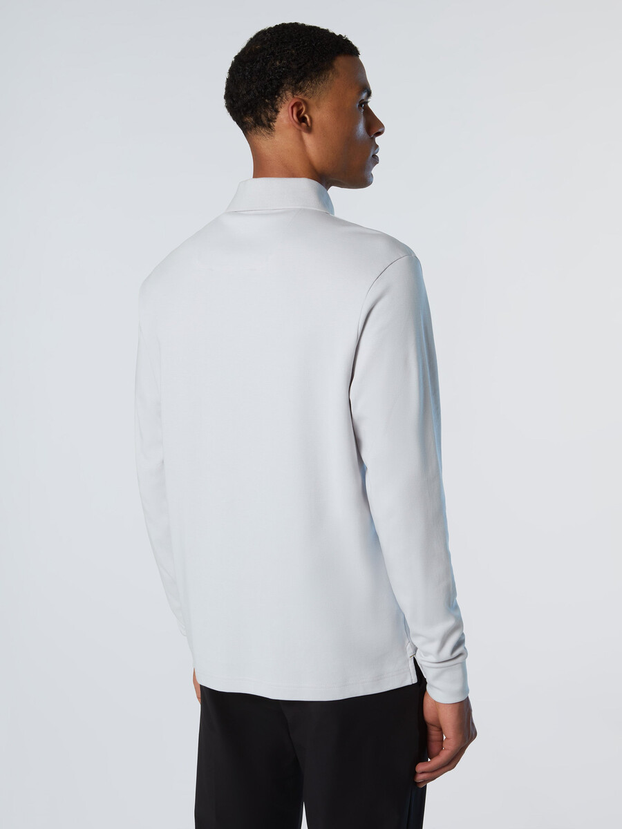 polo majica z dolgimi rokavi interlock