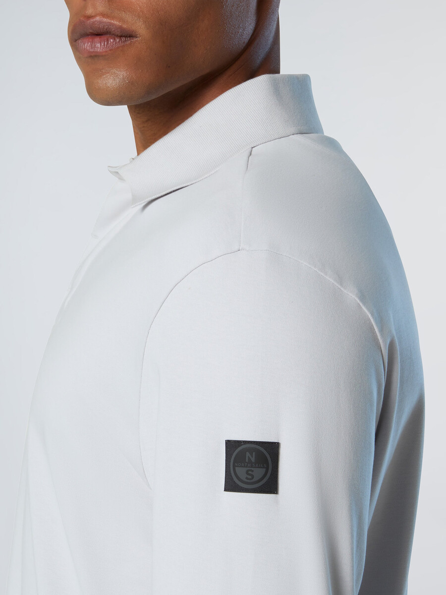 polo majica z dolgimi rokavi interlock