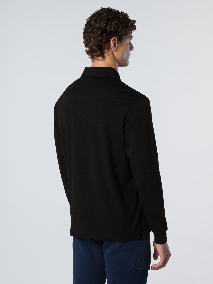 polo majica z dolgimi rokavi interlock