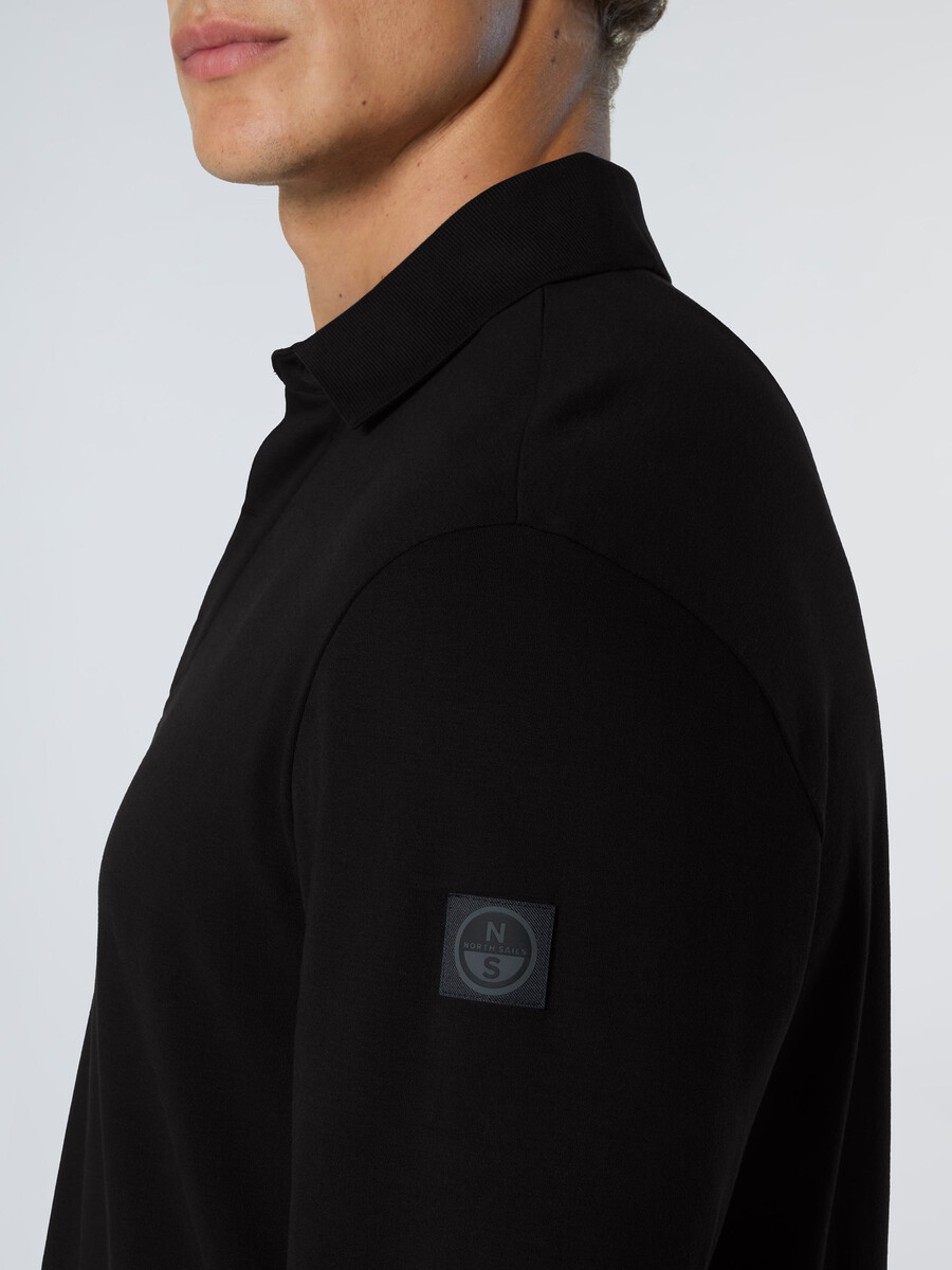 polo majica z dolgimi rokavi interlock