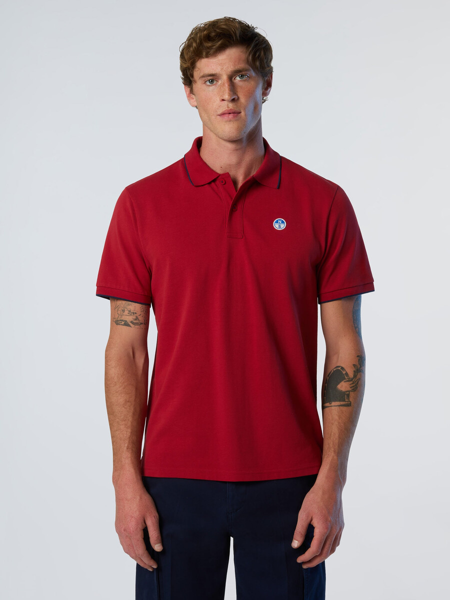 polo majica z vzorcem ovratnika