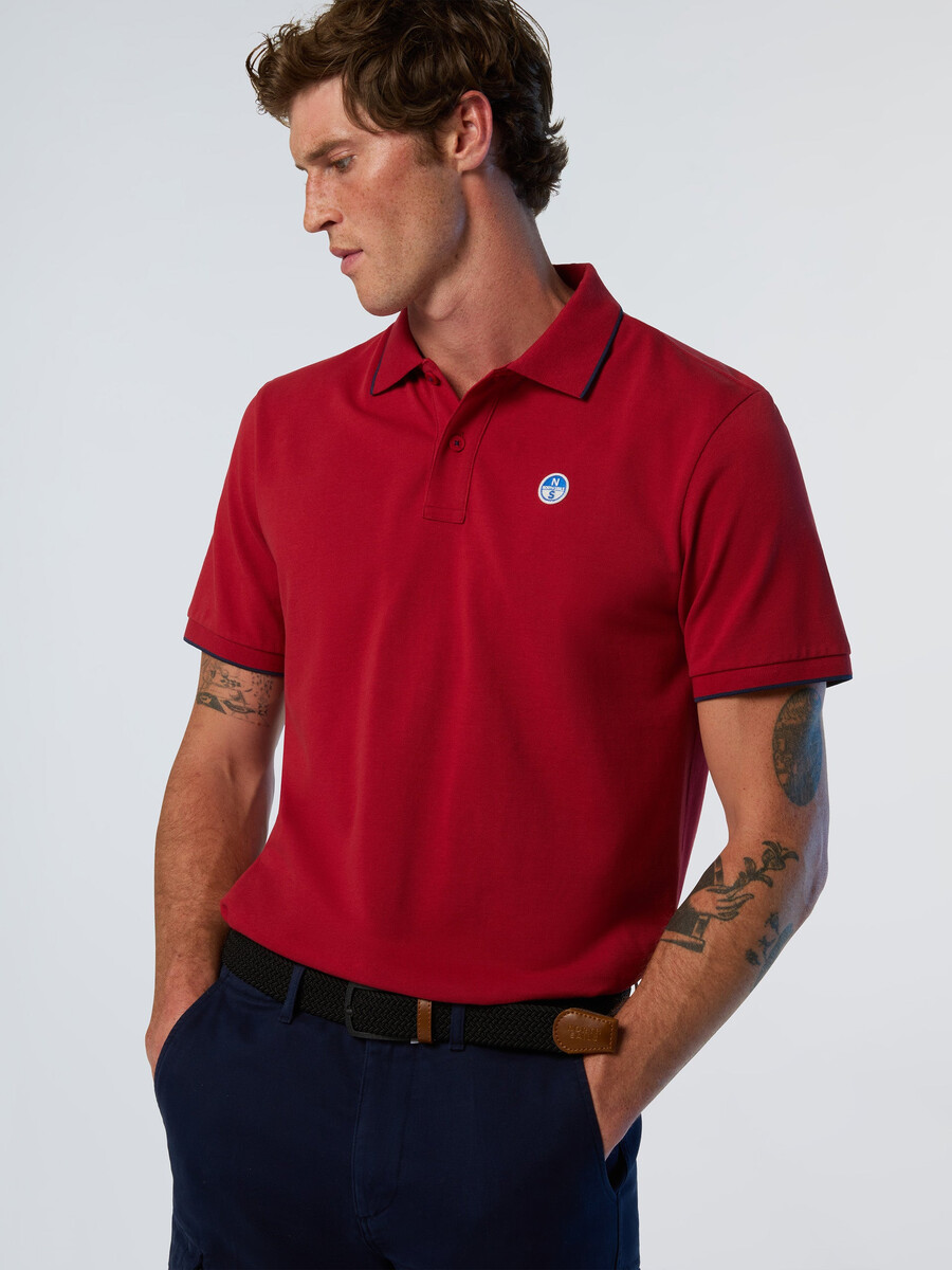 polo majica z vzorcem ovratnika