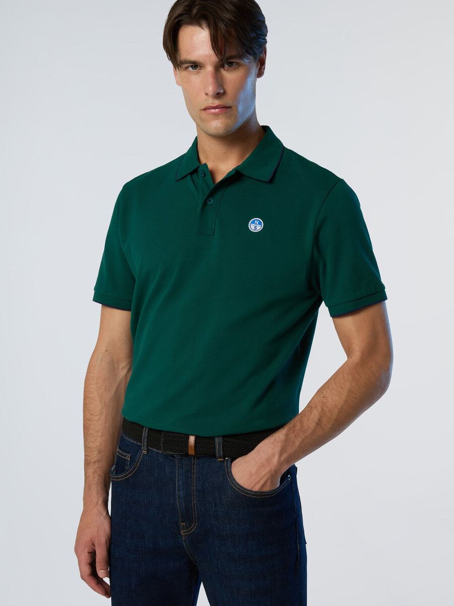 polo majica z vzorcem ovratnika
