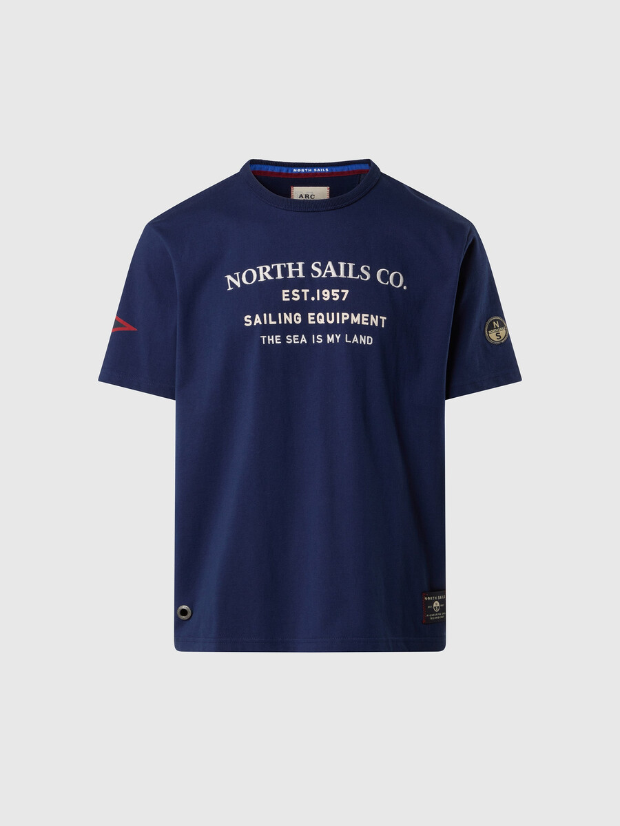 majica z jadralnim potiskom